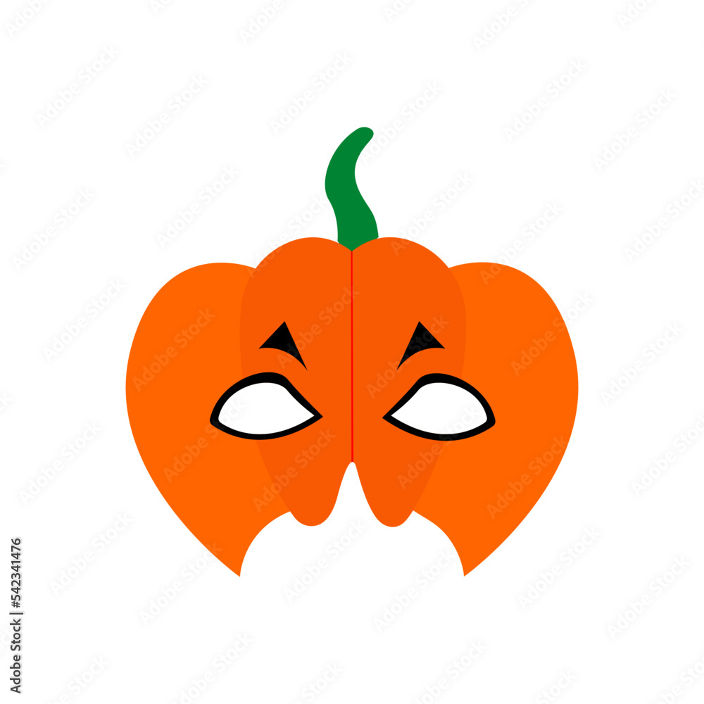 Halloween Pumpkin mask vector isolated on white. Perfect for coloring book, textiles, icon, web, painting, children's books, t-shirt print. Halloween Pumpkin mask vector isolated on white. Perfect for coloring book, textiles, icon, web, painting, children's books, t-shirt print.