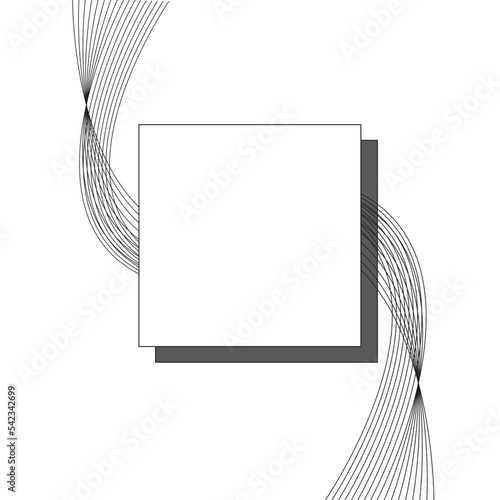 Wavy Geometric Shape photo