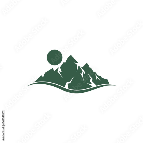 Mountain logo icon design illustration