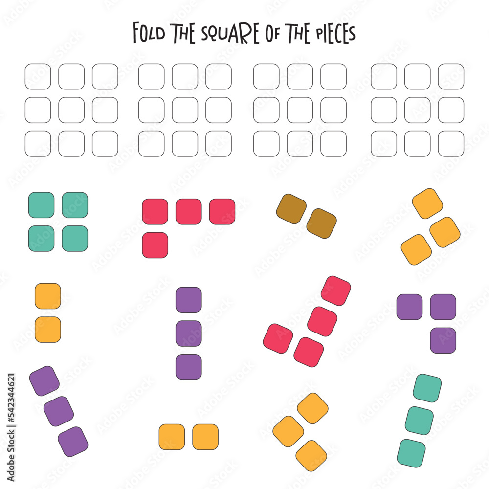 Education logic game for preschool kids. Kids activity sheet. Find figure matching. Iq test. Children funny riddle entertainment. Vector illustration Education logic game for preschool kids. Kids activity sheet. Find figure matching. Iq test. Children funny riddle entertainment. Vector illustration