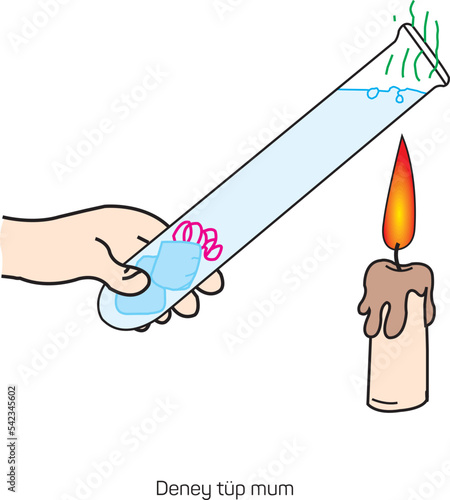 Push and Pull force vector illustration. Force, motion and friction concept. Easy science for kids. Educational illustrated scene.