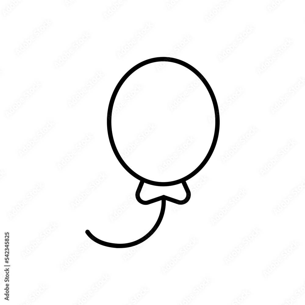 Balloons line vector icon collection. Single continuous line art balloon. Holiday festive present gift concept. Birthday party decoration helium balloon silhouette design. Balloons line vector icon collection. Single continuous line art balloon. Holiday festive present gift concept. Birthday party decoration helium balloon silhouette design.