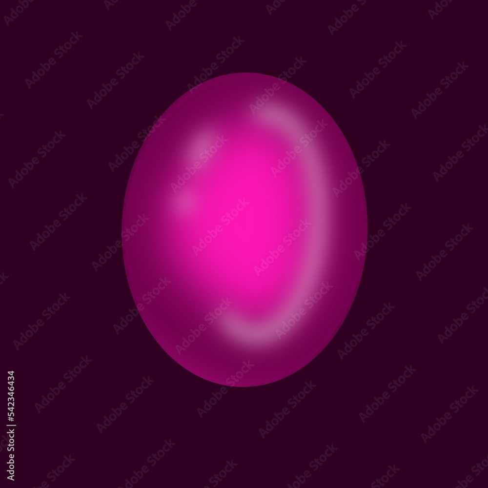 Pink sphere on a dark background Pink sphere on a dark background
