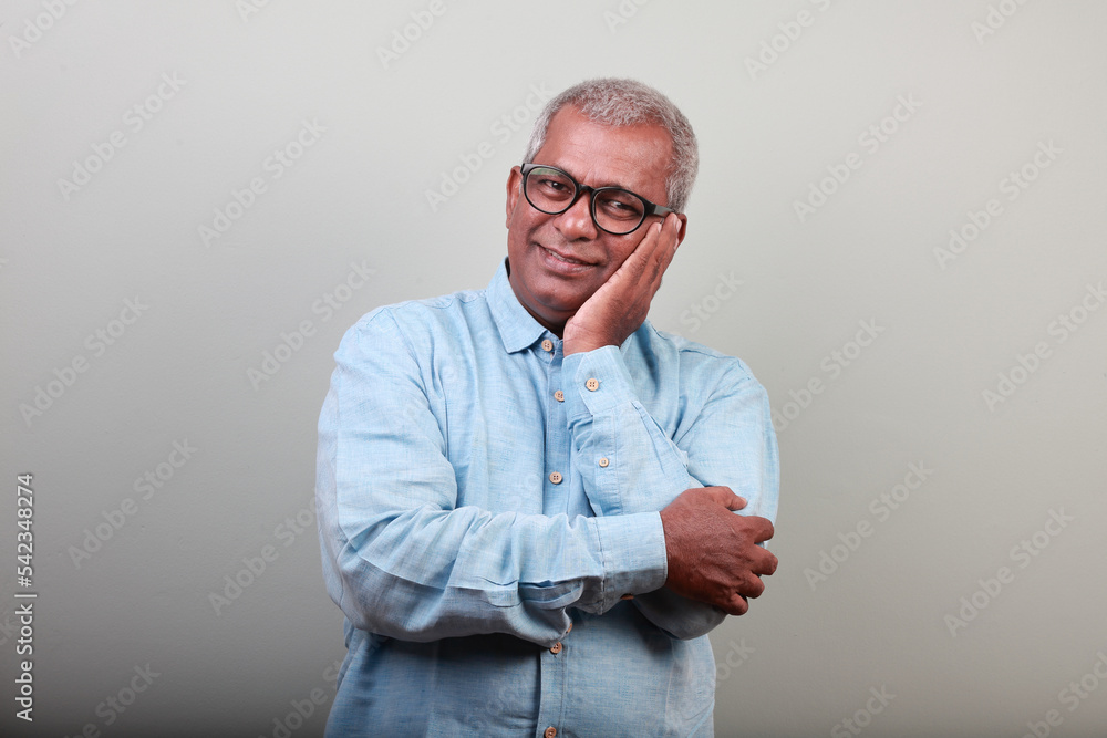 Portrait of a happy man of Indian ethnicity a smiling face Portrait of a happy man of Indian ethnicity a smiling face