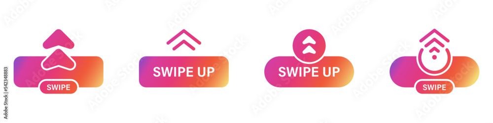 Swipe Up Button for Interface of Social Media App Silhouette Icon. Action Scroll Gradient Pictogram. Slide Drag Button Design Icon. Swipe Up Gesture Arrow Orange Mockup. Isolated Vector Illustration Swipe Up Button for Interface of Social Media App Silhouette Icon. Action Scroll Gradient Pictogram. Slide Drag Button Design Icon. Swipe Up Gesture Arrow Orange Mockup. Isolated Vector Illustration