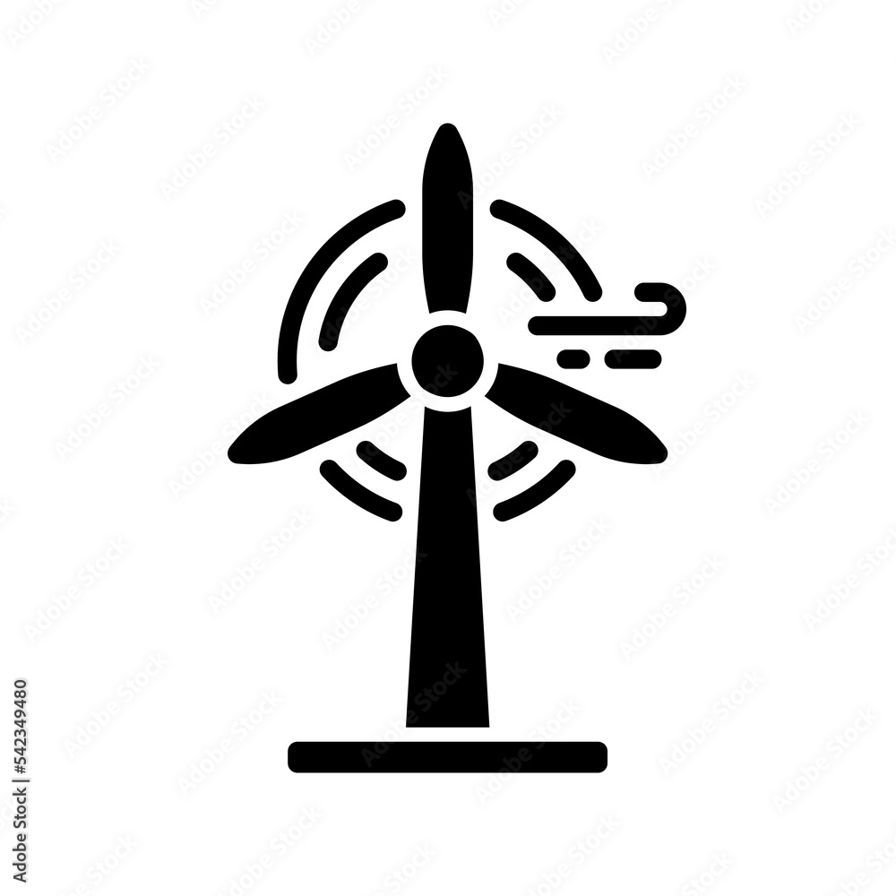 Windmill Silhouette Icon. Eco Renewable Energy Pictogram. Wind Mill Farm Power Icon. Ecology Technology of Generation Energy. Propeller and Turbine Electric Industry. Isolated Vector Illustration Windmill Silhouette Icon. Eco Renewable Energy Pictogram. Wind Mill Farm Power Icon. Ecology Technology of Generation Energy. Propeller and Turbine Electric Industry. Isolated Vector Illustration