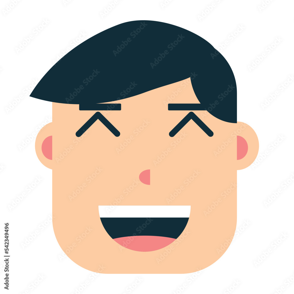 simple bald flat cartoon face avatar vector illustration simple bald flat cartoon face avatar vector illustration