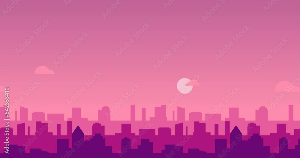 pink gradient cute cartoon urban animation background under screen display pink gradient cute cartoon urban animation background under screen display