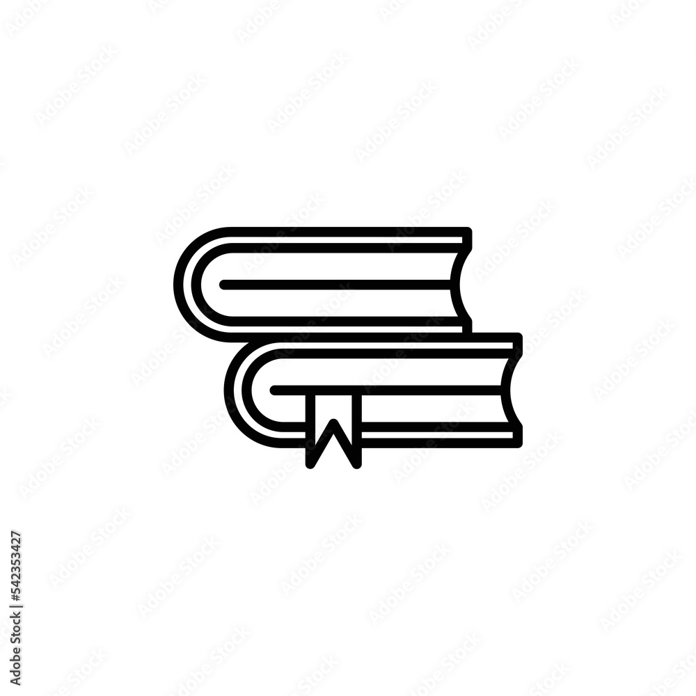 Book theme icon suitable for web, application or additional components for your project Book theme icon suitable for web, application or additional components for your project