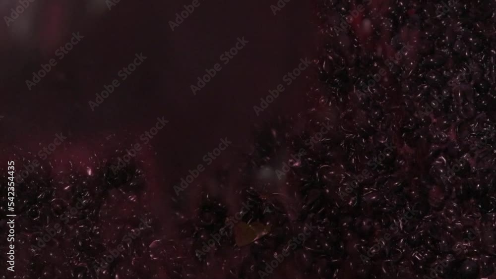 Wine factory, Aeration of grape juice during wine making in a cellar, Bordeaux Vineyard, France. High quality 4k footage Wine factory, Aeration of grape juice during wine making in a cellar, Bordeaux Vineyard, France. High quality 4k footage