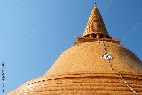 Phra Pathom Chedi  The Tallest Stupa in The world located at Nakhon Pathom Province  Thailand.