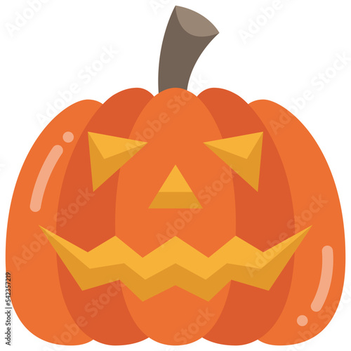 jack o lantern flat icon