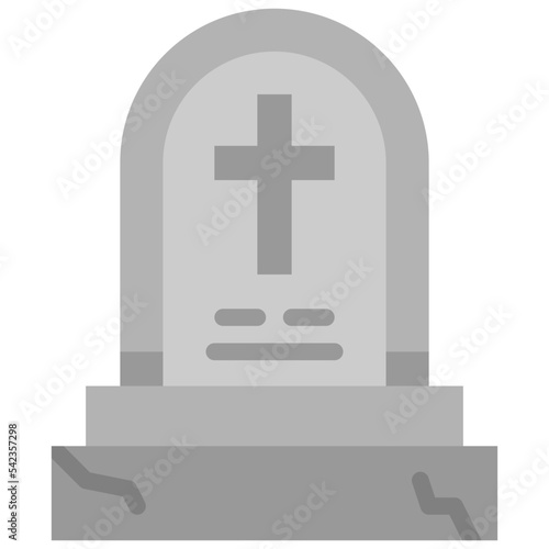 tombstone flat icon