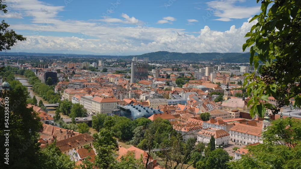 view of the city of town Graz