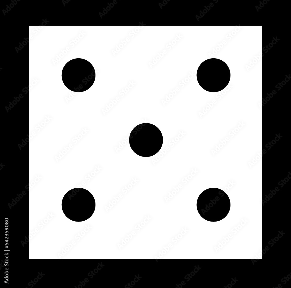 Fototapeta premium Dice line icon