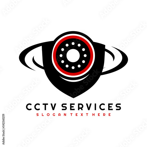 cctv design logo icon vector
