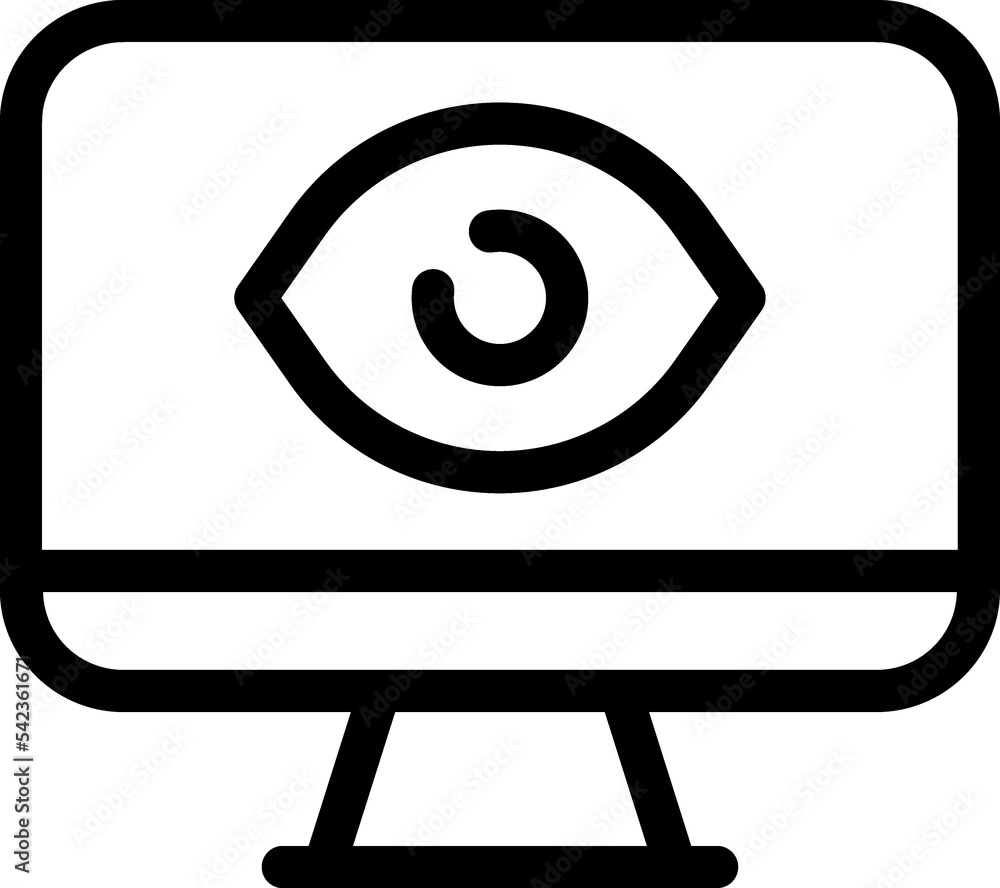 Computer, monitor, screen, pc linear icon Computer, monitor, screen, pc linear icon