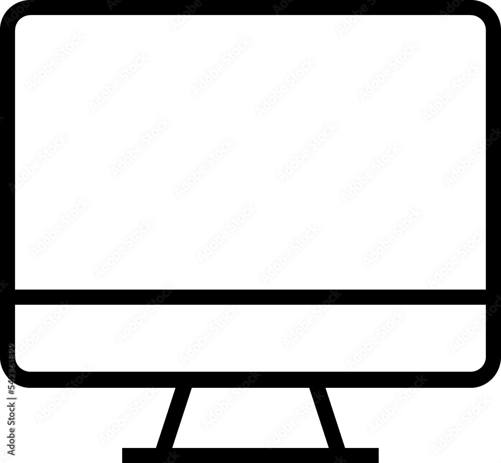 Computer, monitor, screen, pc linear icon Computer, monitor, screen, pc linear icon