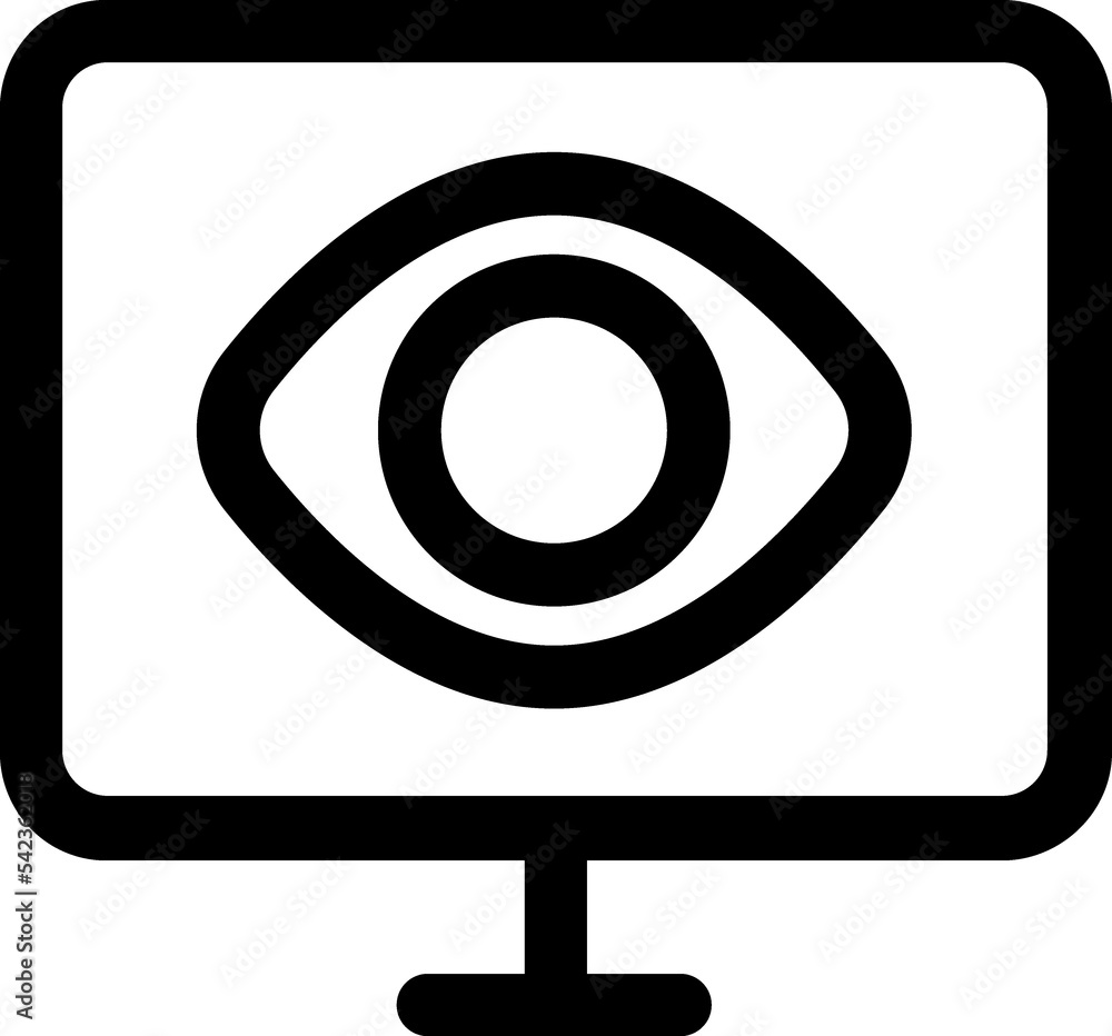 Computer, monitor, screen, pc linear icon