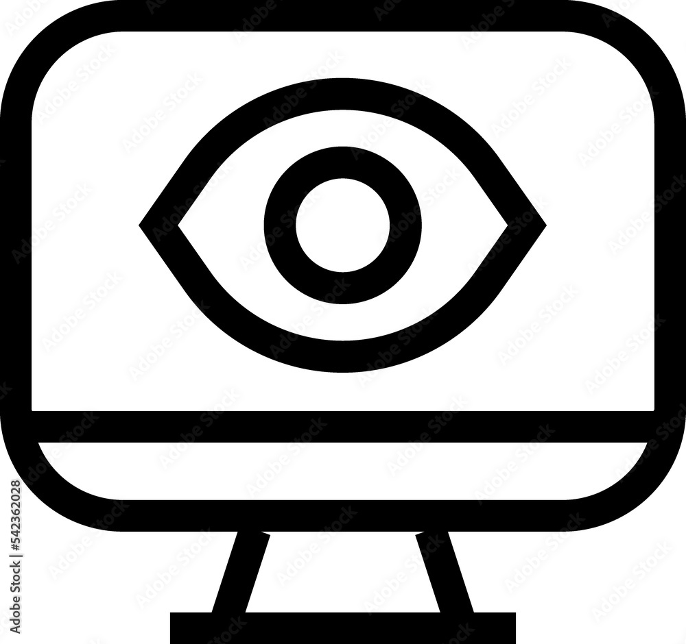 Computer, monitor, screen, pc linear icon Computer, monitor, screen, pc linear icon