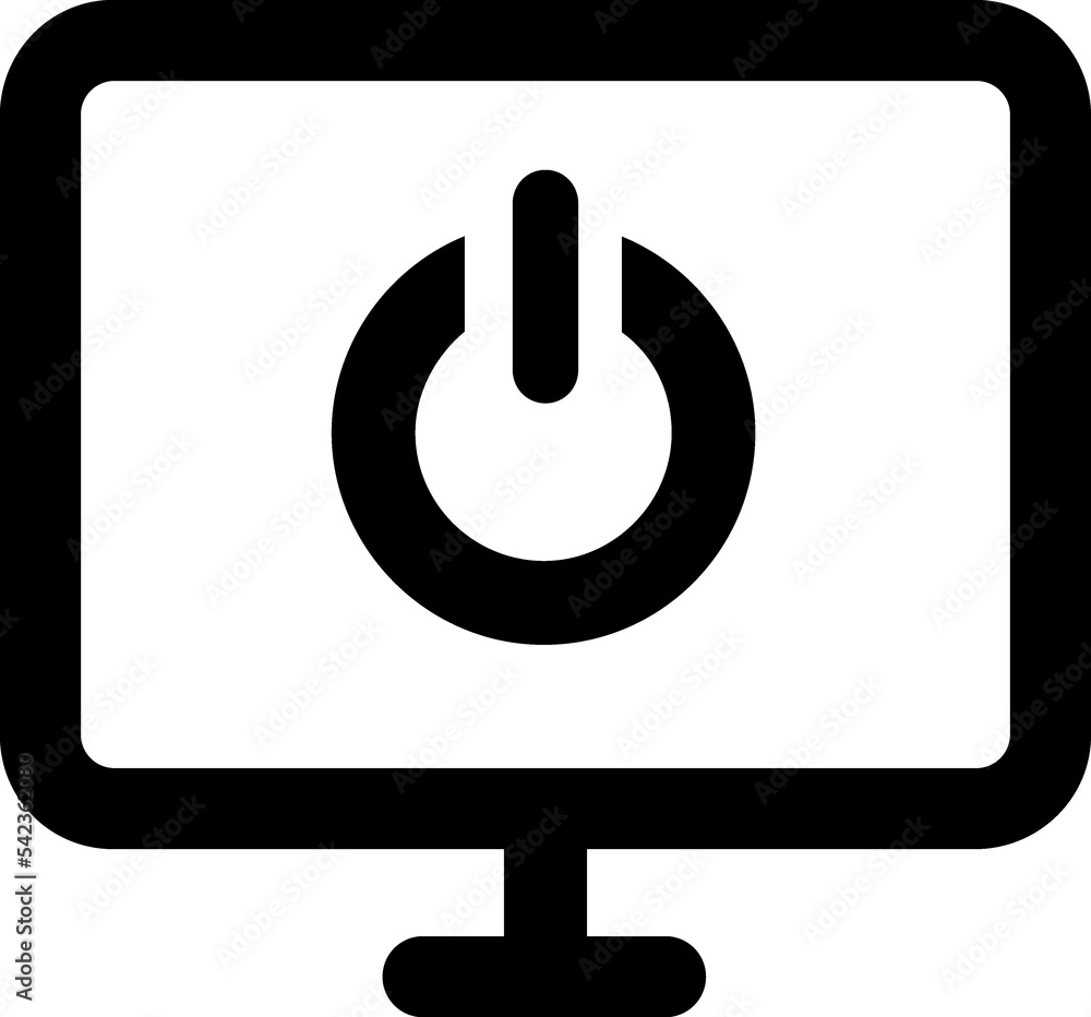Computer, monitor, screen, pc linear icon Computer, monitor, screen, pc linear icon