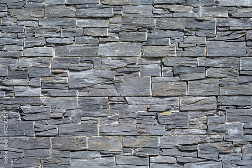 Background from an old gray slate wall