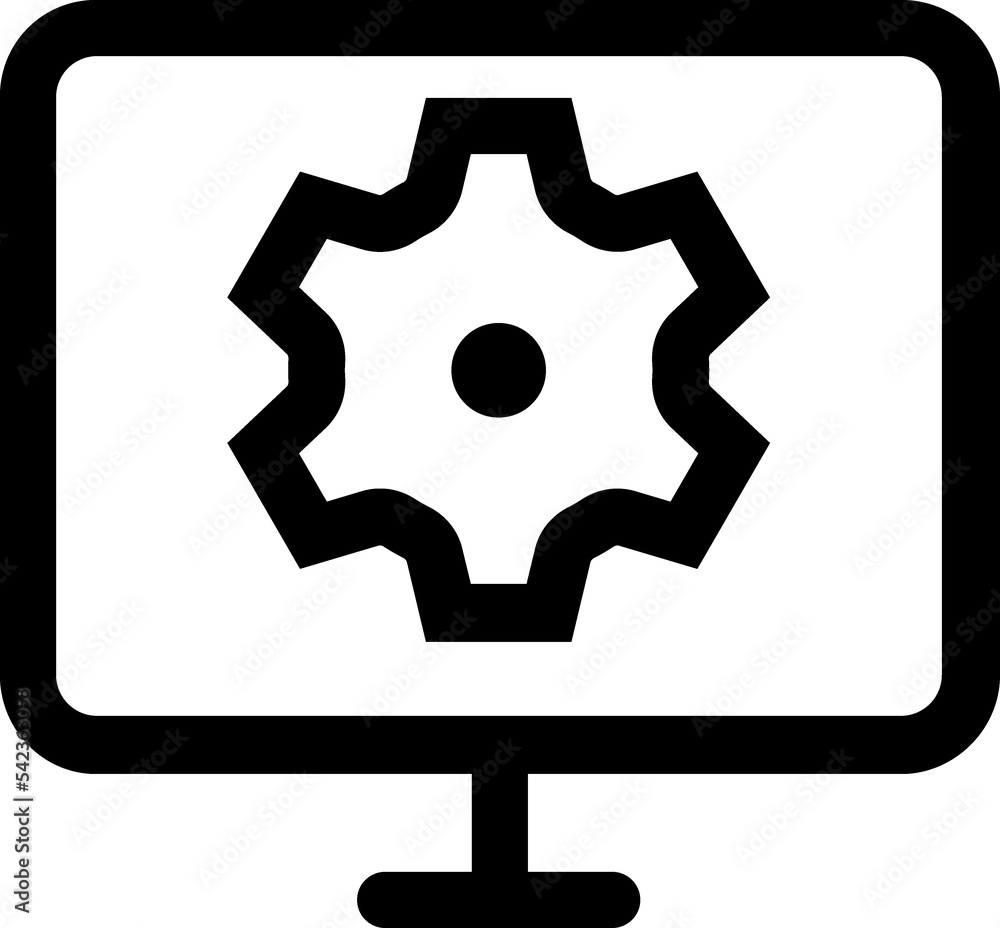 Black Computer Service Logo