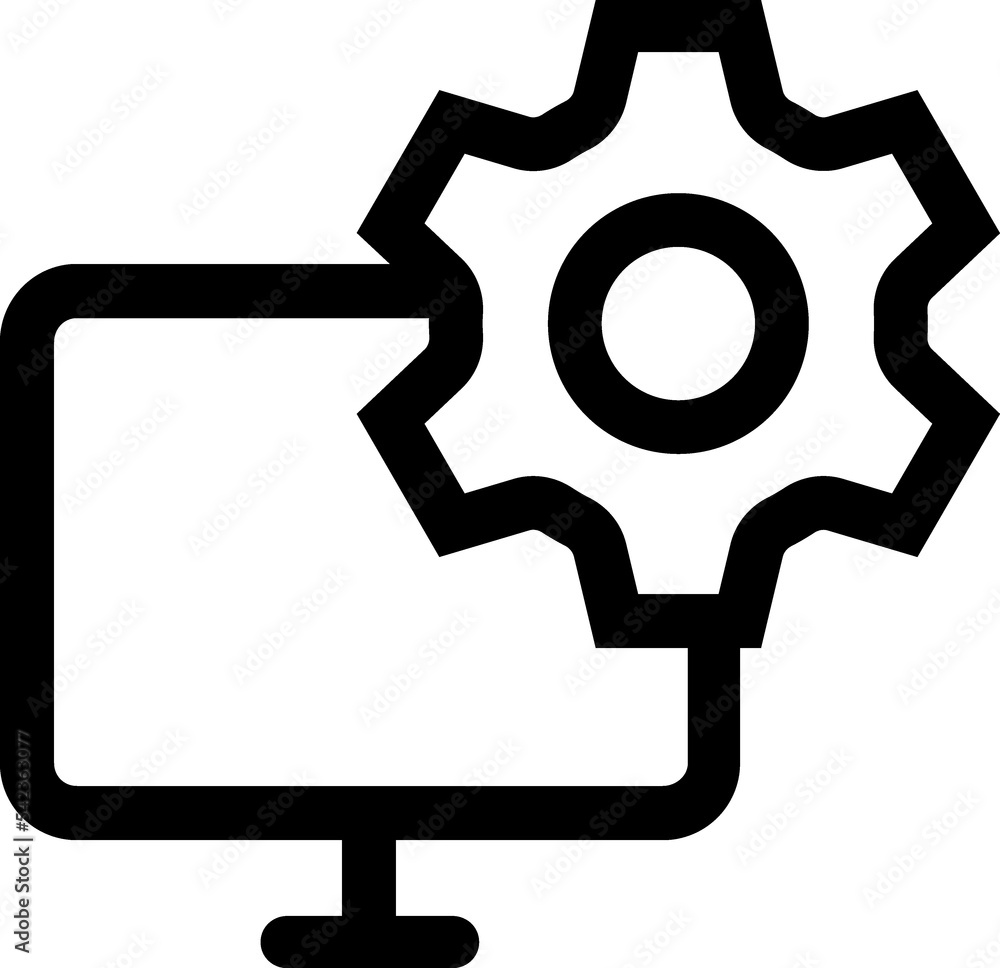 Black Computer Service Logo Black Computer Service Logo