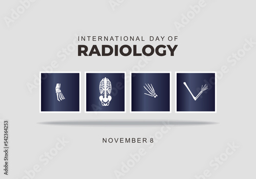 International day of radiology background celebrated on november 8.