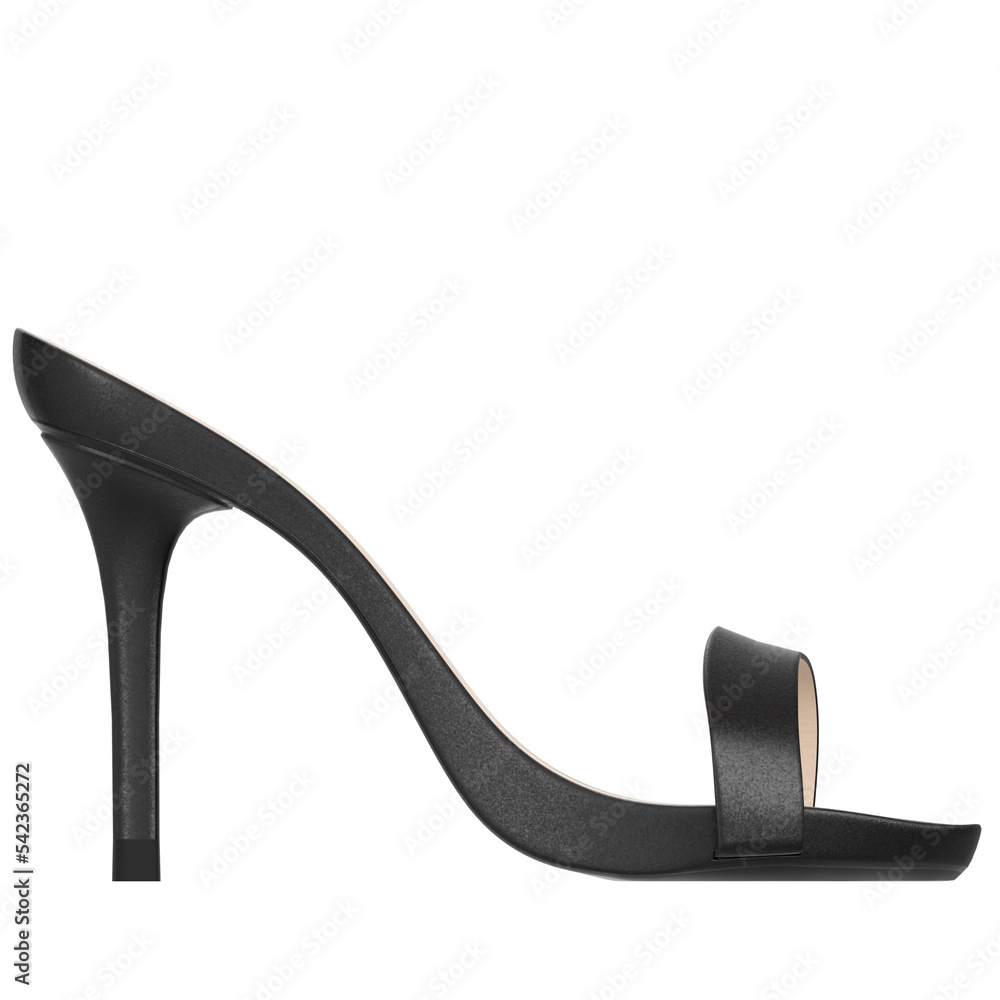 3d rendering illustration of heeled sandals 3d rendering illustration of heeled sandals