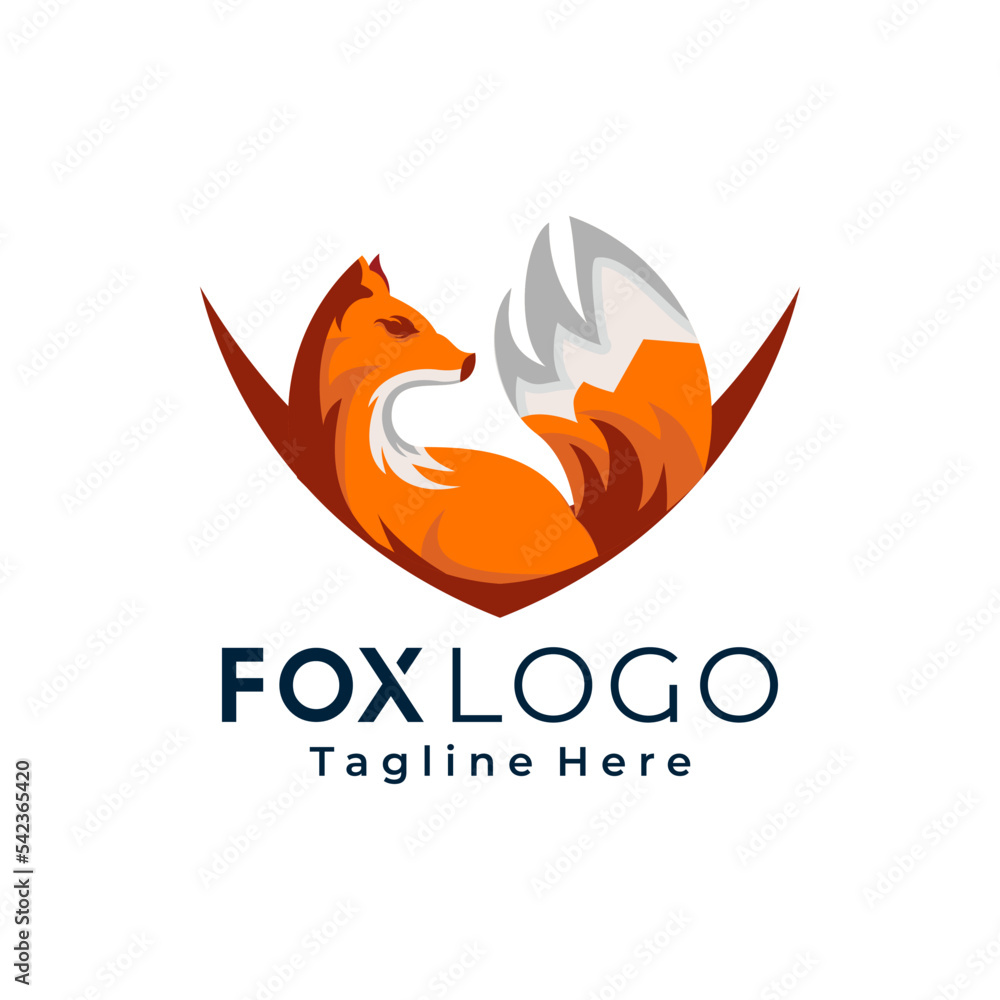 Obraz premium Foxes vector mascot illustration 