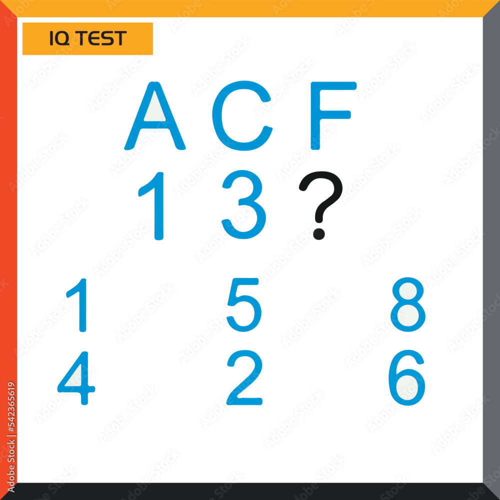 IQ test. Choose correct answer. Set of logical tasks composed of geometric shapes. Vector illustration - Vector IQ test. Choose correct answer. Set of logical tasks composed of geometric shapes. Vector illustration - Vector