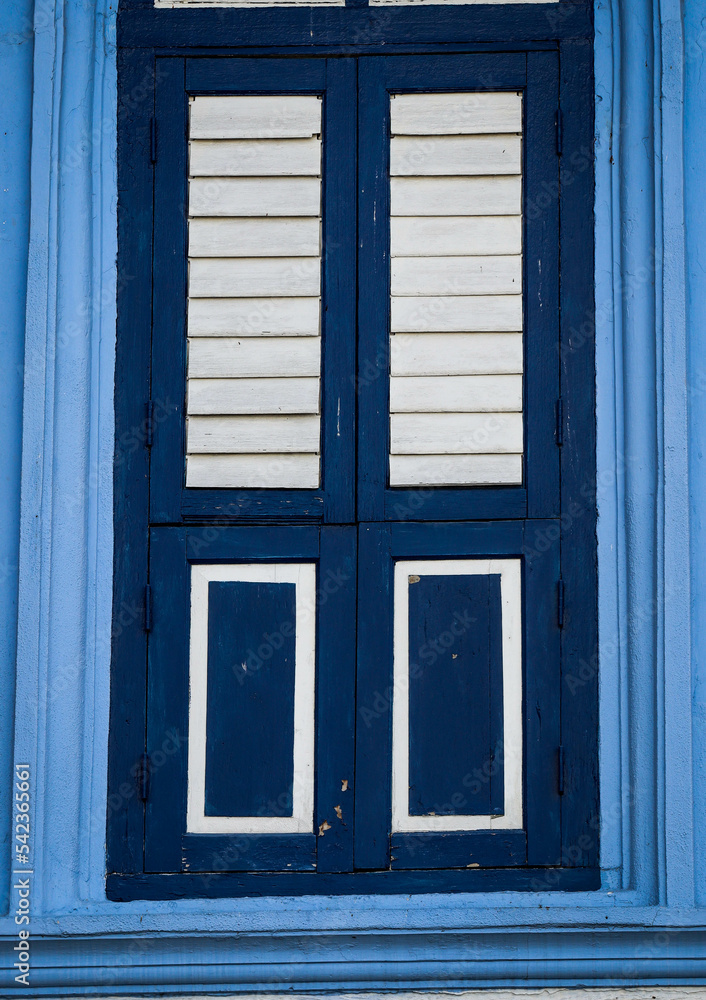 old and classic wooden window