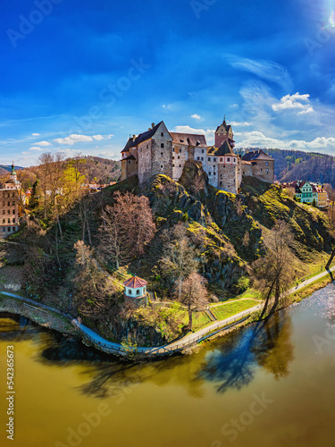 City and castle of Loket, Karlovy Vary Region (Karlsbad / Carlsbad), Czech Republic (Czechia) 