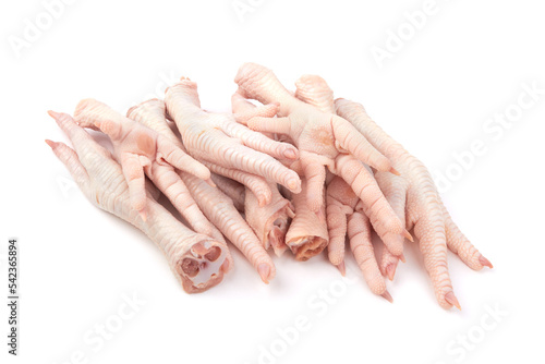 Raw chicken feet