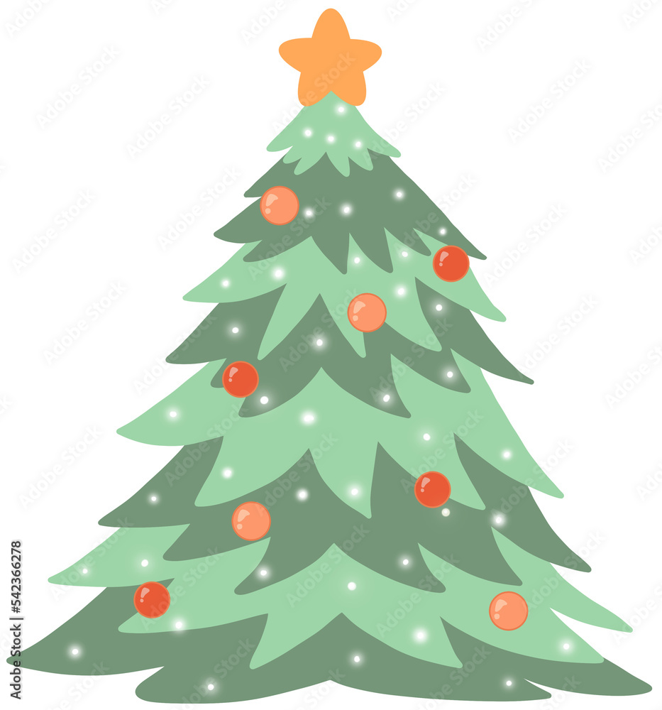 pastel christmas tree