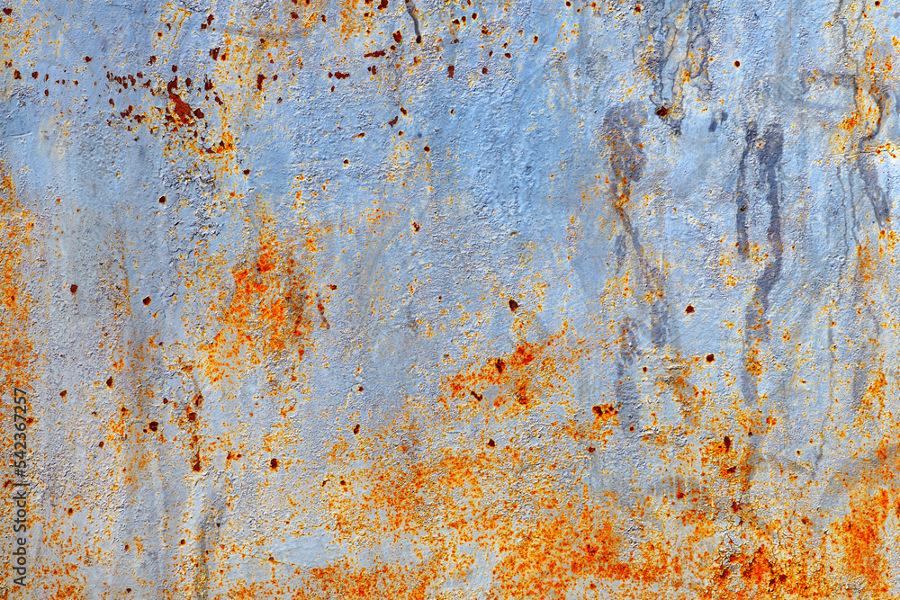 Rusty metal plate surface as grunge background and texture