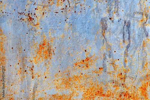 Rusty metal plate surface as grunge background and texture