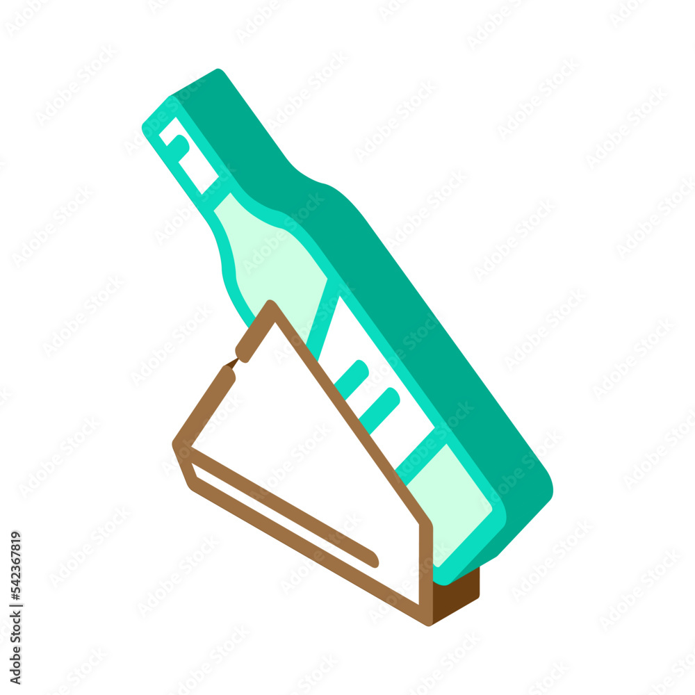 holder wine isometric icon vector. holder wine sign. isolated symbol illustration holder wine isometric icon vector. holder wine sign. isolated symbol illustration