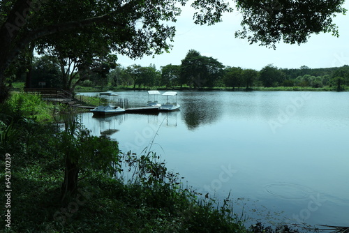 boat on the lake