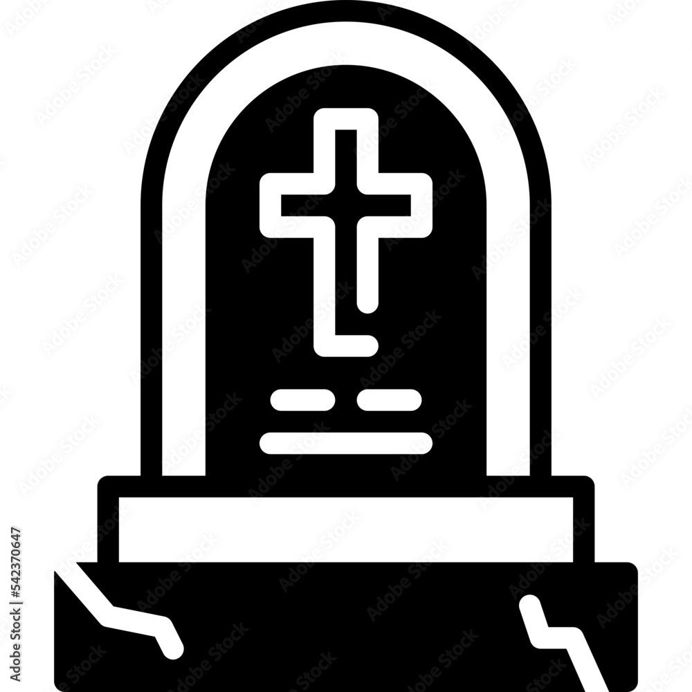 tombstone solid line icon tombstone solid line icon