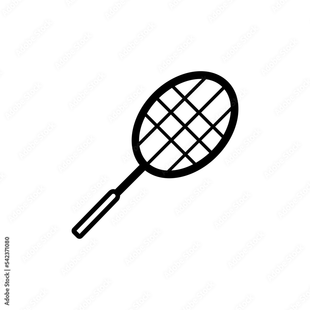 Racket icon set. Sport vector collection. Tennis racket vector icon black classic illustration. Racket icon for tennis and badminton Racket icon set. Sport vector collection. Tennis racket vector icon black classic illustration. Racket icon for tennis and badminton