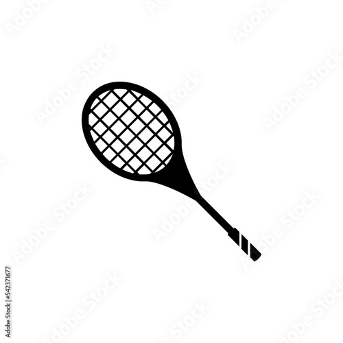 Racket icon set. Sport vector collection. Tennis racket vector icon black classic illustration. Racket icon for tennis and badminton