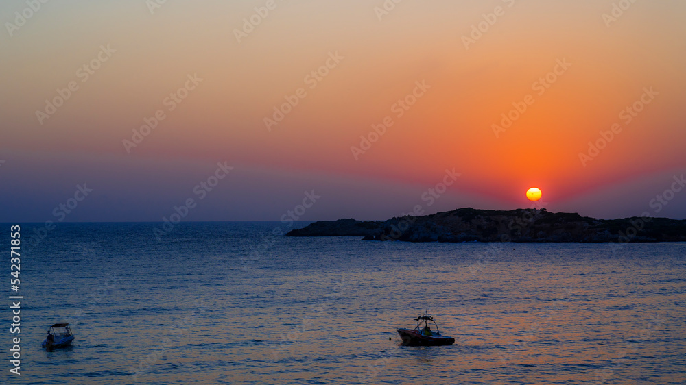 View ofMediterranean Seaat sunrise View ofMediterranean Seaat sunrise