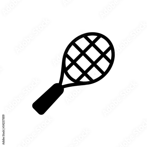 Racket icon set. Sport vector collection. Tennis racket vector icon black classic illustration. Racket icon for tennis and badminton