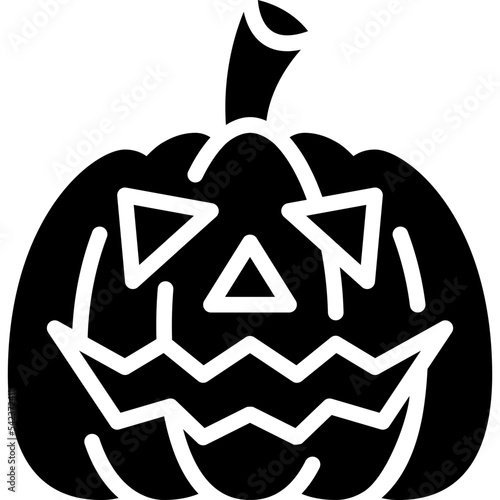 jack o lantern solid icon