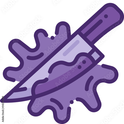 knife two tone icon