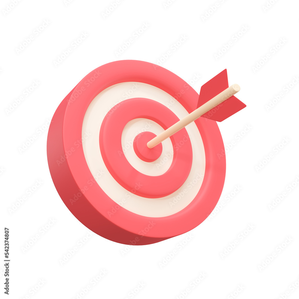 Arrows shot in the center of the target Marketing analysis concept for business goals. 3d illustration. Arrows shot in the center of the target Marketing analysis concept for business goals. 3d illustration.