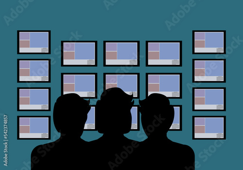 Compañeros de piso buscando alojamiento para compartir. Grupo buscando piso para compartir. Sector inmobiliario