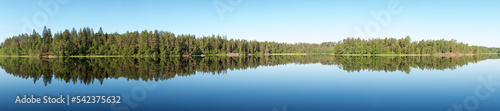 Fototapeta Naklejka Na Ścianę i Meble -  forest lake on a summer day